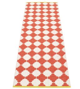 Pappelina Marre Runner rug Coral Red/Vanilla MA2745 Coral Red/Vanilla