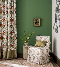 Partridge & Pear Fabric by Sanderson Fig/Wheat