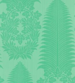Marsden's Palm Damask Wallpaper by Zoffany Pale Poisen