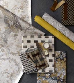Marsden's Palm Damask Wallpaper by Zoffany Tigers Eye
