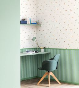 Marshmallow Wallpaper by Caselio Bleu vert