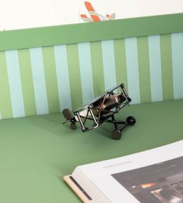 Marshmallow Wallpaper by Caselio Bleu vert
