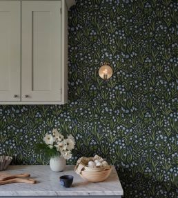 Marta Wallpaper by Sandberg Charcoal