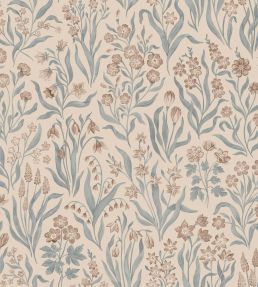 Marta Wallpaper by Sandberg Misty Blue