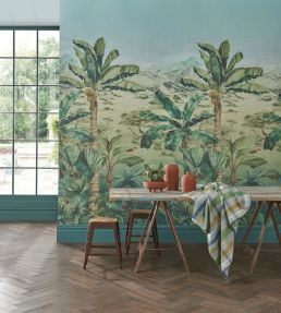 Martinique Mono Mural by Osborne & Little 3
