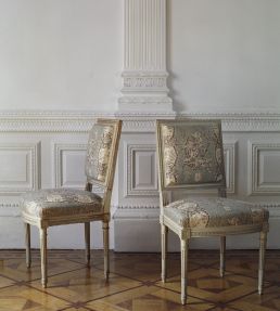 Les Oiseaux Fabric by Marvic Gold