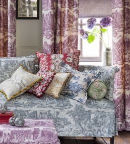 Toile Alexander The Great Fabric by Marvic Olive