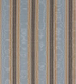 Misa Moire Stripe Fabric by Marvic Turquoise