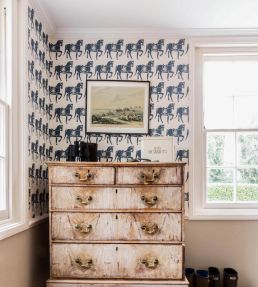 Marwari Horse Wallpaper by Molly Mahon Blue
