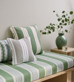Marylebone Fabric by Clarke & Clarke Navy/Rust