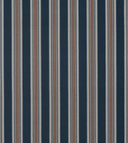 Marylebone Fabric by Clarke & Clarke Navy/Rust