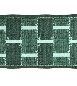 Massimo Embroidered Braid 88mm Trimming by Houles Menta