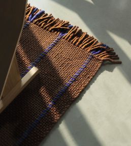 Layered Massproductions Cord rug Blue Brown MPCOBB140200 Blue Brown
