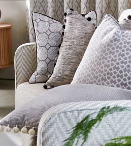 Matelasse Fabric by Prestigious Textiles Pewter