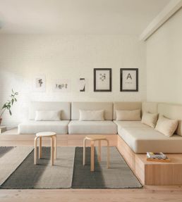Nanimarquina Matiz Bands rug Taupe 01MATBANTOP03 Taupe
