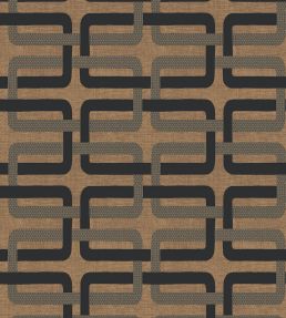 Matjara Wallpaper by Casamance Noir/Dore