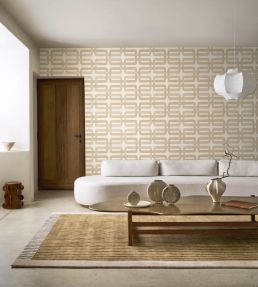 Matjara Wallpaper by Casamance Sable/Nacre
