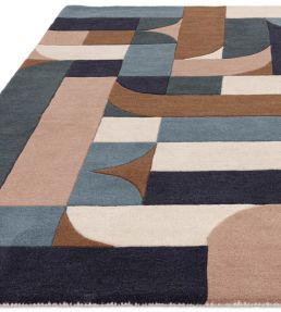Asiatic Matrix Klotski rug Teal 89 MATR1201700089 Teal 89