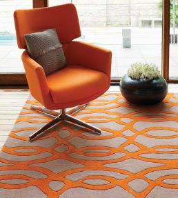 Asiatic Matrix Wire Runner rug Orange MAX-37-70240 Orange