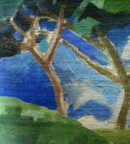 Matsu Grasscloth Mural by Designers Guild Cobalt