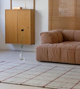 Brink & Campman Craft Matter Check rug Ash/Stone Red 49100140200 Ash/Stone Red