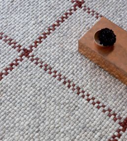 Brink & Campman Craft Matter Check rug Ash/Stone Red 49100140200 Ash/Stone Red