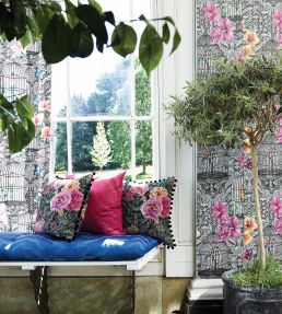 Orangery Wallpaper by Matthew Williamson Amethyst/Lilac/Lemon