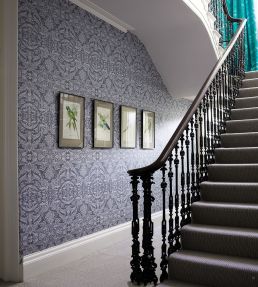 Orangery Lace Wallpaper by Matthew Williamson Midnight