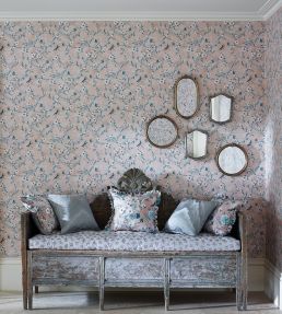 Rosanna Trellis Wallpaper by Matthew Williamson Stone/Persian