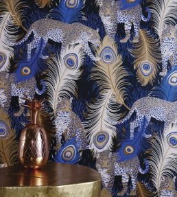 Leopardo Wallpaper by Matthew Williamson Metallic Silver