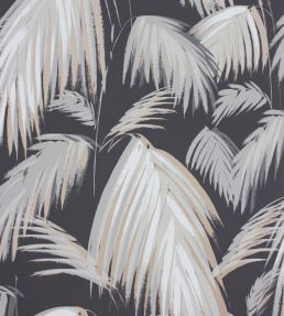 Tropicana Wallpaper by Matthew Williamson Dark Grey/Neutral/Metallic Bronze