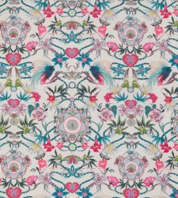Menagerie Fabric by Matthew Williamson Cerise/Teal