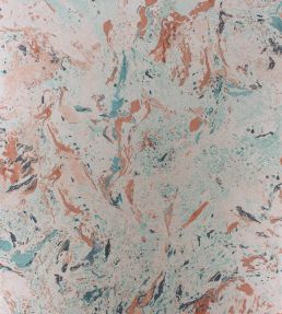 Makrana Wallpaper by Matthew Williamson Saffron/Turquoise