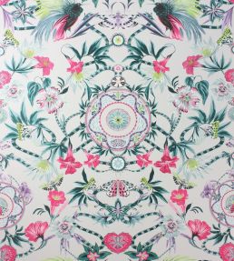 Menagerie Wallpaper by Matthew Williamson Cerise/Teal