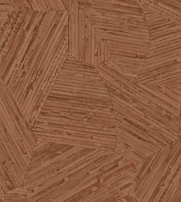 Mauna Wallpaper by Arte Mahogany Red