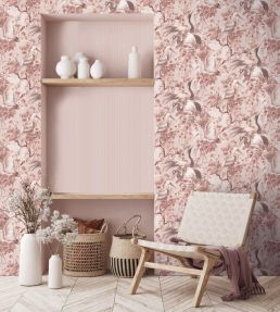 Maurice Wallpaper by Woodchip & Magnolia Blush Pink