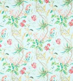 Mauritius Fabric by Sanderson Fire Coral