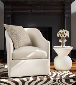 Mauro Fabric by Thibaut Parchment