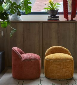 Mawamba Fabric by Christopher Farr Cloth Ruby