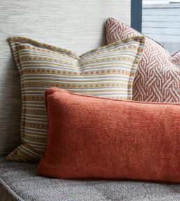 Mawamba Fabric by Christopher Farr Cloth Ruby