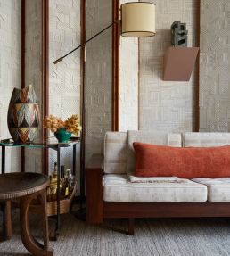Mawamba Fabric by Christopher Farr Cloth Ruby