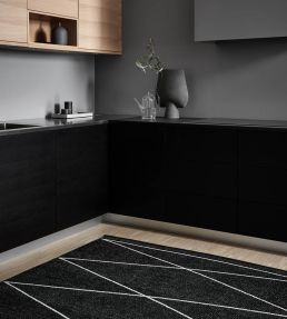Pappelina Max Runner rug Black/Vanilla MXX724 Black/Vanilla