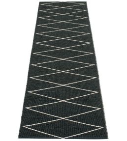 Pappelina Max Runner rug Black/Vanilla MXX724 Black/Vanilla