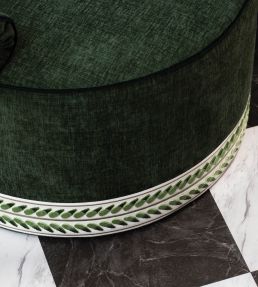 Maxim Velvet Border Trimming by Samuel & Sons Emerald