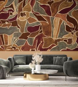 Maximalism Mural by Tres Tintas Orange