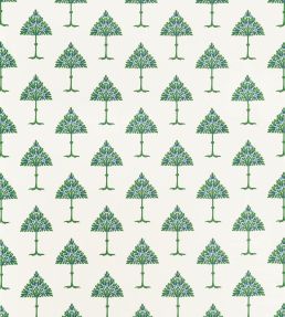 May Tree Fabric by Thibaut Blue and Green