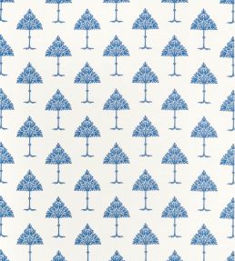 May Tree Fabric by Thibaut Blue and White