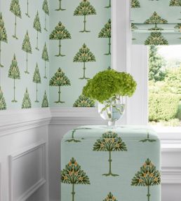May Tree Fabric by Thibaut Seaglass