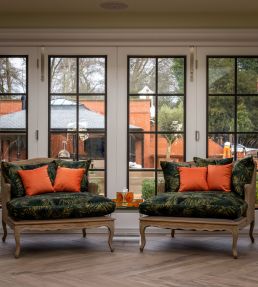 Maya Fabric by Arley House Hunter Green