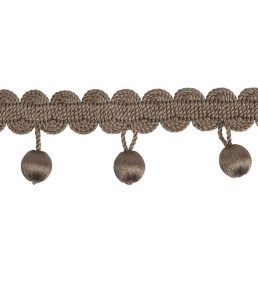 Maya Beaded Fringe 25mm Trimming by Houles Cacao